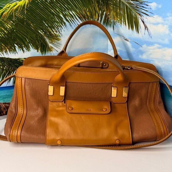 Chloé Alice Édition Spéciale Limited Edition Tote Bag – Camel Brown Leather, #7 - Picture 4 of 11